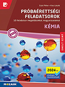 Prbarettsgi feladatsorok - Kmia - Emelt szint (2024-tl rv.) 10 feladatsor, a megoldsokhoz rvid magyarzatokat is tartalmaz. Megfelel a jelenleg rvnyes, 2017-es kvetelmnyrendszernek, s a 2024-ben letbe lp j kvetelmnyrendszernek is. MS-3174U