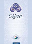 Oklevl B5 (20 db) A csomag 20 db sznes oklevelet tartalmaz A4-es (17 x 24 cm-es) mretben, fnyes papron, vonalazssal, elssorban kzzel trtn kitltsre javasoljuk. MS-8802B