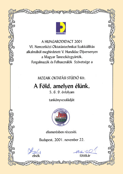 HUNDIDAC 2001 Arany Dj